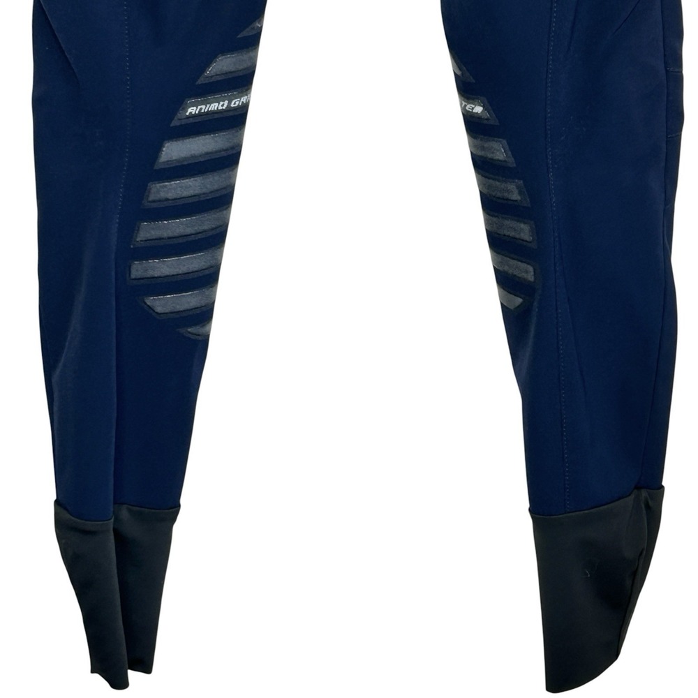 Animo Equestrian Knee Grip Riding Breeches Pants IT 40 27" Waist Stretch Italy - Picture 6 of 10